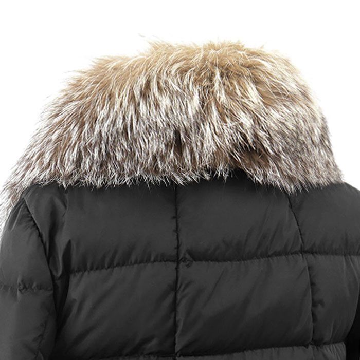 Moncler Moncler Moncler HIRONDELLE Blue Frost Fox Nylon Down Coat Textile Outerwear DUTY FREE for USA Size ONE SIZE - 14 Thumbnail