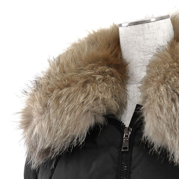 Moncler Moncler Moncler HIRONDELLE Blue Frost Fox Nylon Down Coat Textile Outerwear DUTY FREE for USA Size ONE SIZE - 11 Thumbnail