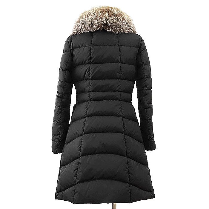 Moncler Moncler Moncler HIRONDELLE Blue Frost Fox Nylon Down Coat Textile Outerwear DUTY FREE for USA Size ONE SIZE - 5 Thumbnail