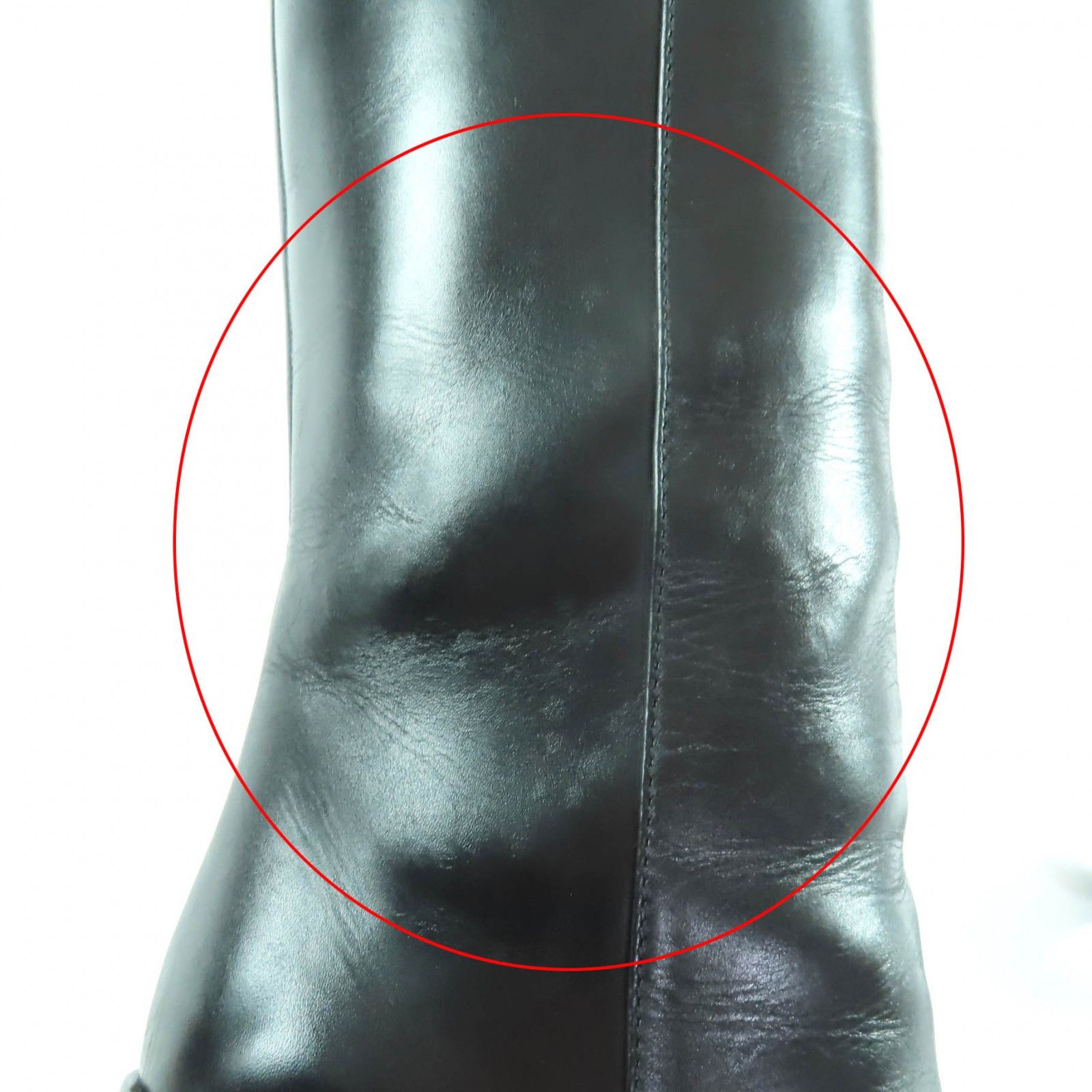 Chanel Chanel CHANEL Black Leather Knee-high Boots Leather Shoes G30379 DUTY FREE for USA Size ONE SIZE - 14 Thumbnail