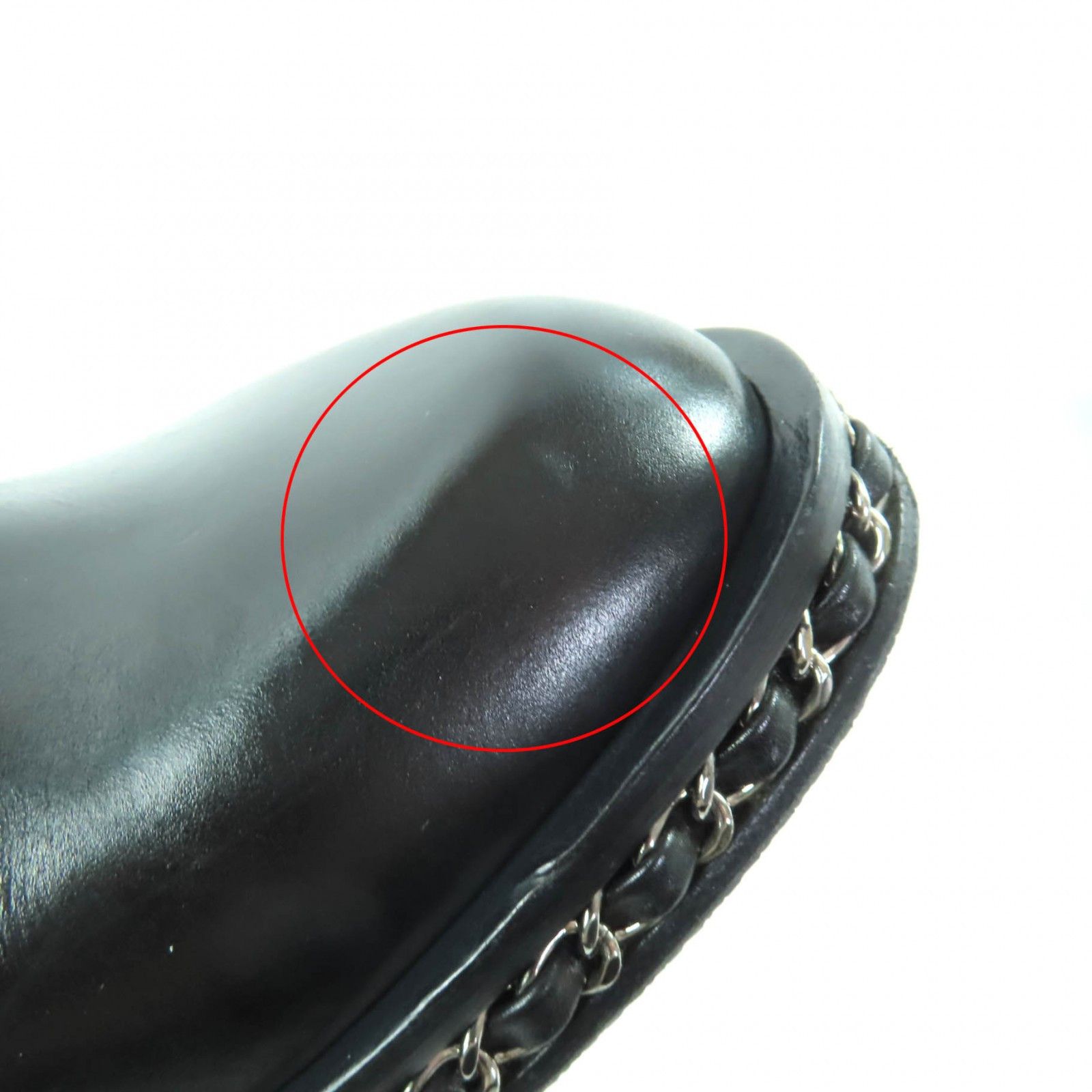 Chanel Chanel CHANEL Black Leather Knee-high Boots Leather Shoes G30379 DUTY FREE for USA Size ONE SIZE - 15 Thumbnail