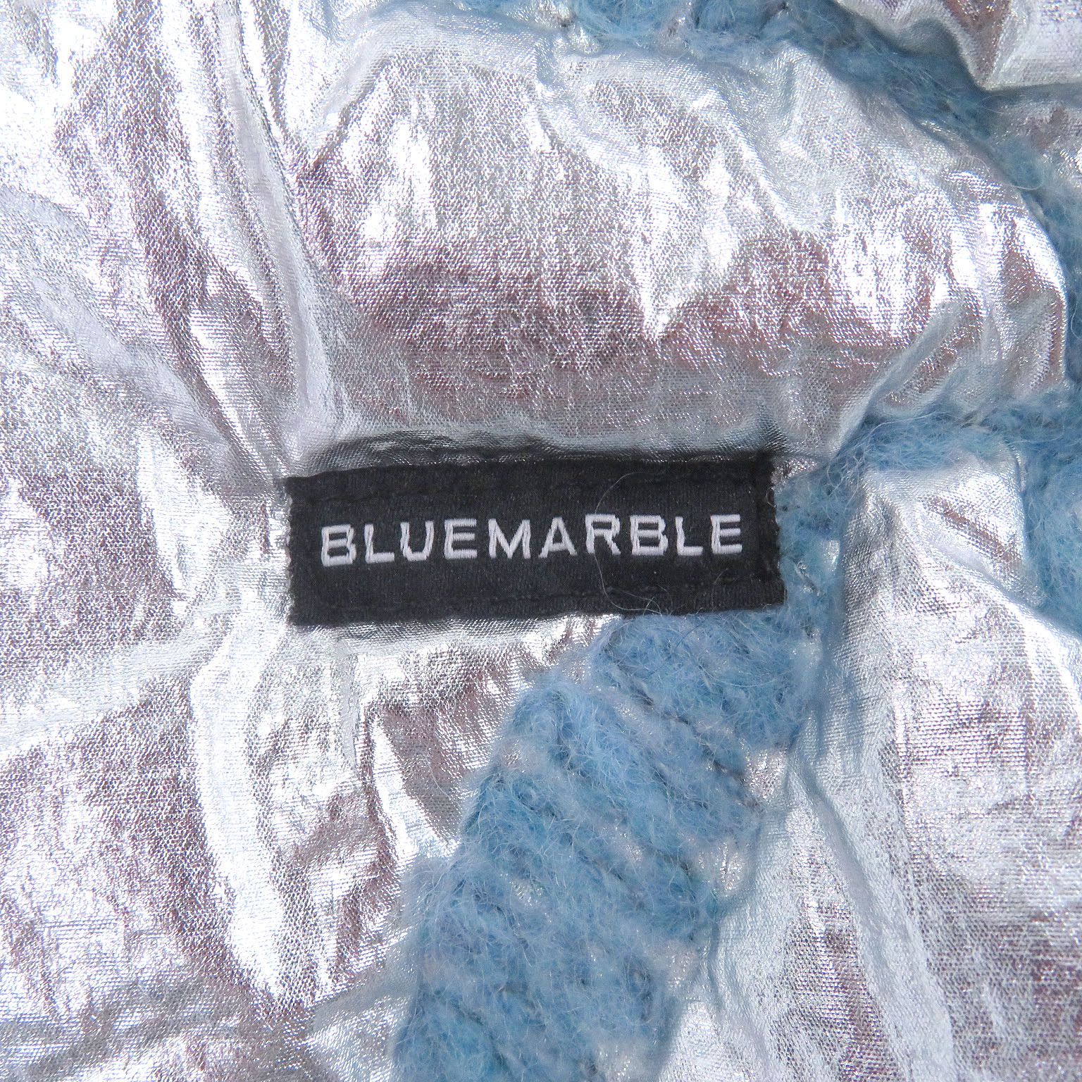 Other Other BLUE MARBLE Bomber Jacket Polyester Hooded Jacket Textile Outerwear DUTY FREE for USA Size ONE SIZE - 5 Thumbnail