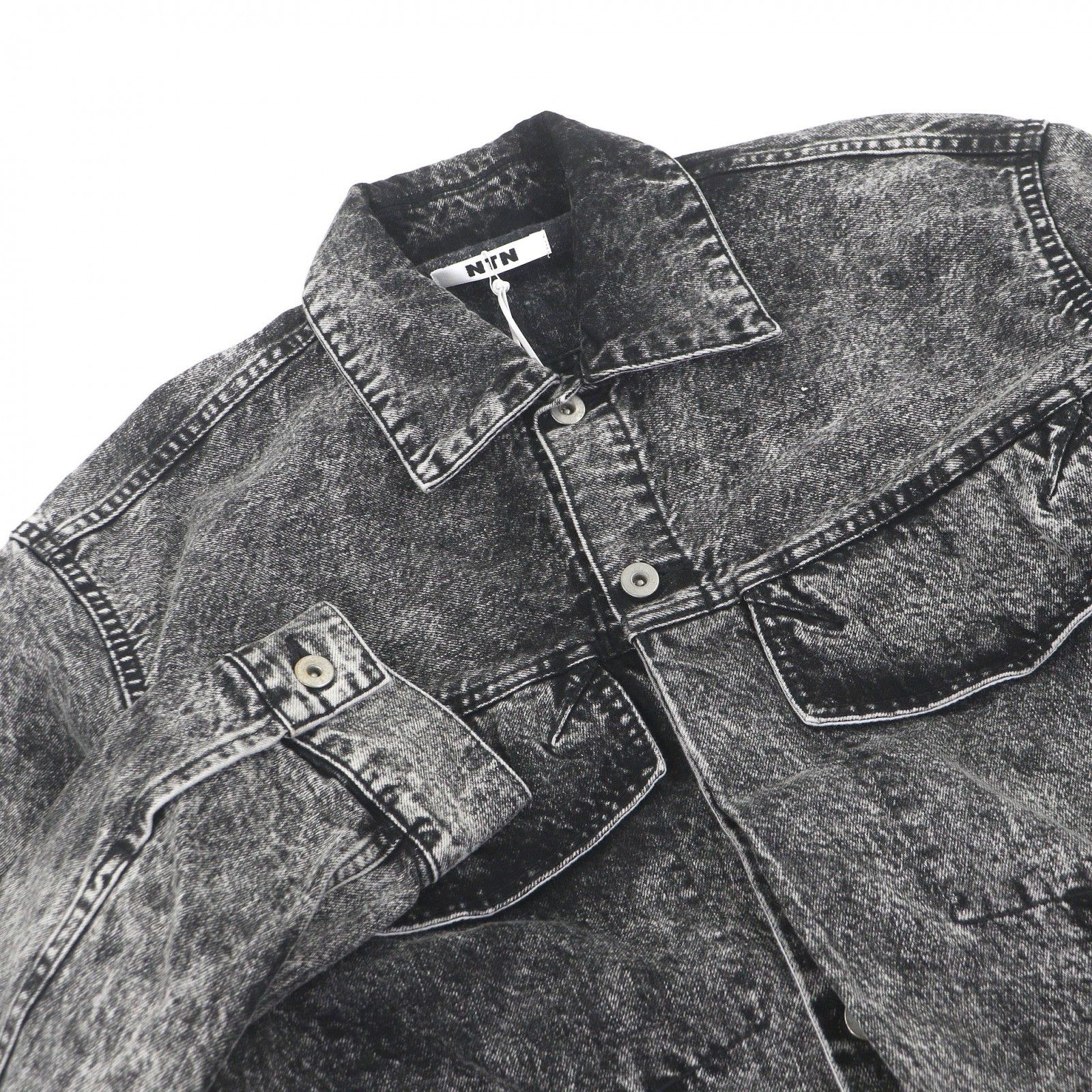 Other Other NTN BETA DENIM JACKET Cotton Denim Jacket Textile Outerwear 24-NF018059 DUTY FREE for USA Size ONE SIZE - 2 Thumbnail