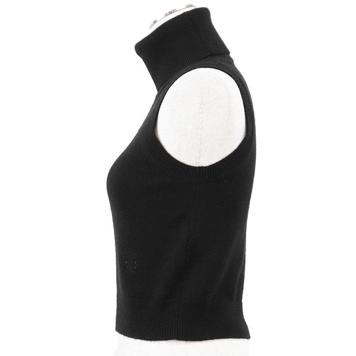 Celine Celine CELINE Trionphe Embroidery 100% Cashmere Knit Vest Textile Tops DUTY FREE for USA Size ONE SIZE - 5 Thumbnail