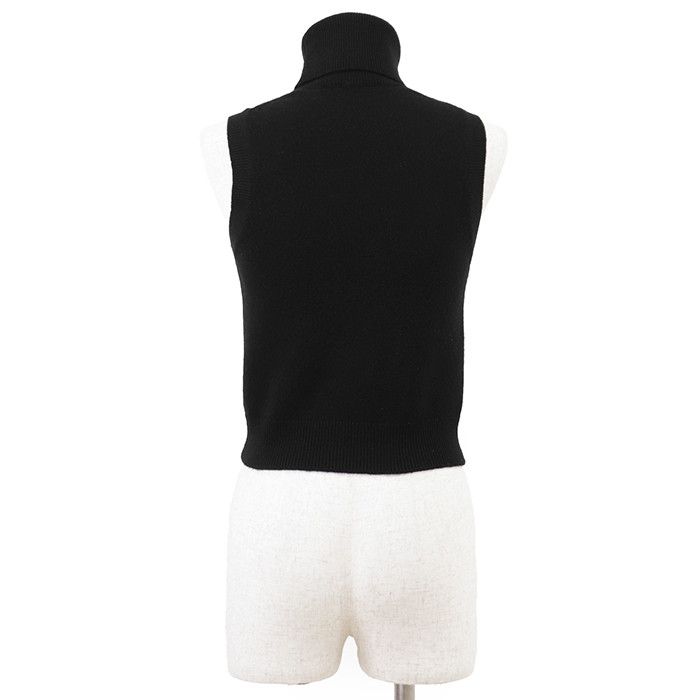 Celine Celine CELINE Trionphe Embroidery 100% Cashmere Knit Vest Textile Tops DUTY FREE for USA Size ONE SIZE - 6 Thumbnail