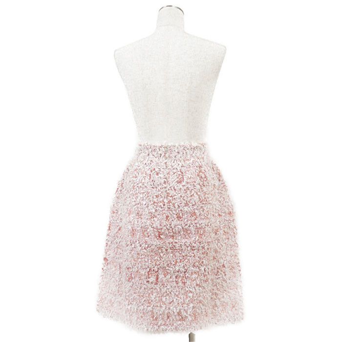 Chanel Chanel Chanel Fancy Tweed Ribbon Mixed Fiber Skirt Textile Skirts P58527 DUTY FREE for USA Size ONE SIZE - 11 Thumbnail