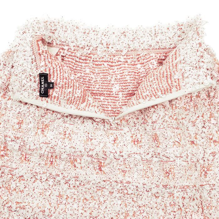 Chanel Chanel Chanel Fancy Tweed Ribbon Mixed Fiber Skirt Textile Skirts P58527 DUTY FREE for USA Size ONE SIZE - 7 Thumbnail