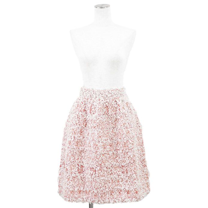 Chanel Chanel Chanel Fancy Tweed Ribbon Mixed Fiber Skirt Textile Skirts P58527 DUTY FREE for USA Size ONE SIZE - 2 Thumbnail