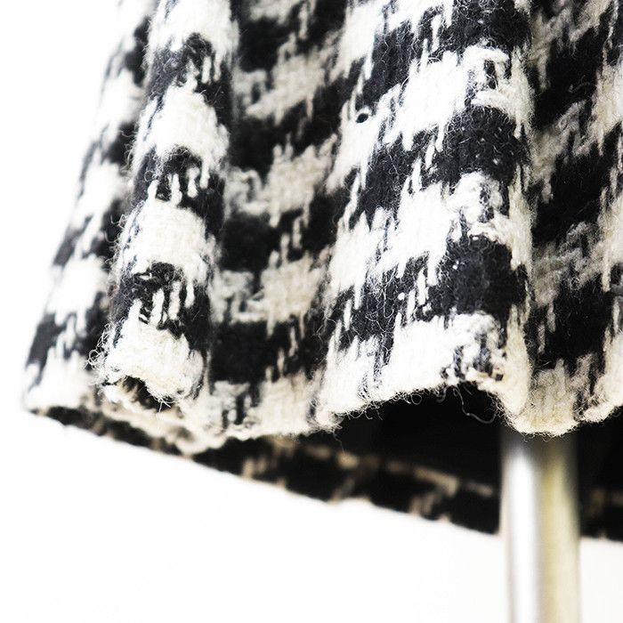 Celine Celine CELINE Houndstooth Wool Blend Pleated Skirt Textile Skirts DUTY FREE for USA Size ONE SIZE - 5 Thumbnail