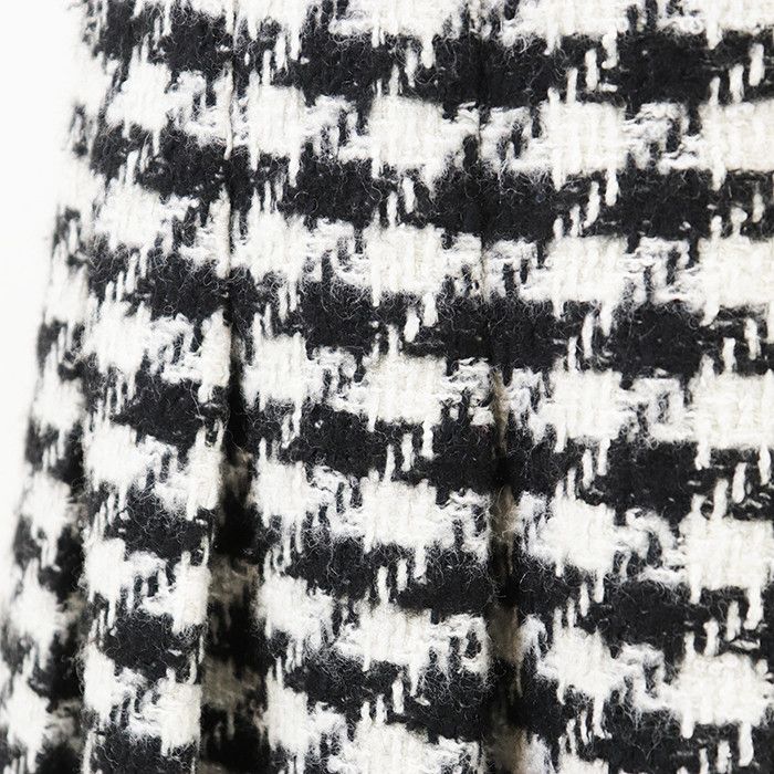 Celine Celine CELINE Houndstooth Wool Blend Pleated Skirt Textile Skirts DUTY FREE for USA Size ONE SIZE - 4 Thumbnail