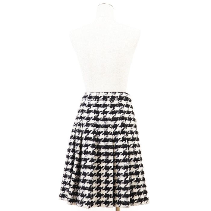 Celine Celine CELINE Houndstooth Wool Blend Pleated Skirt Textile Skirts DUTY FREE for USA Size ONE SIZE - 12 Thumbnail