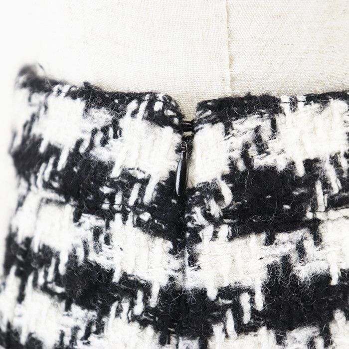 Celine Celine CELINE Houndstooth Wool Blend Pleated Skirt Textile Skirts DUTY FREE for USA Size ONE SIZE - 7 Thumbnail