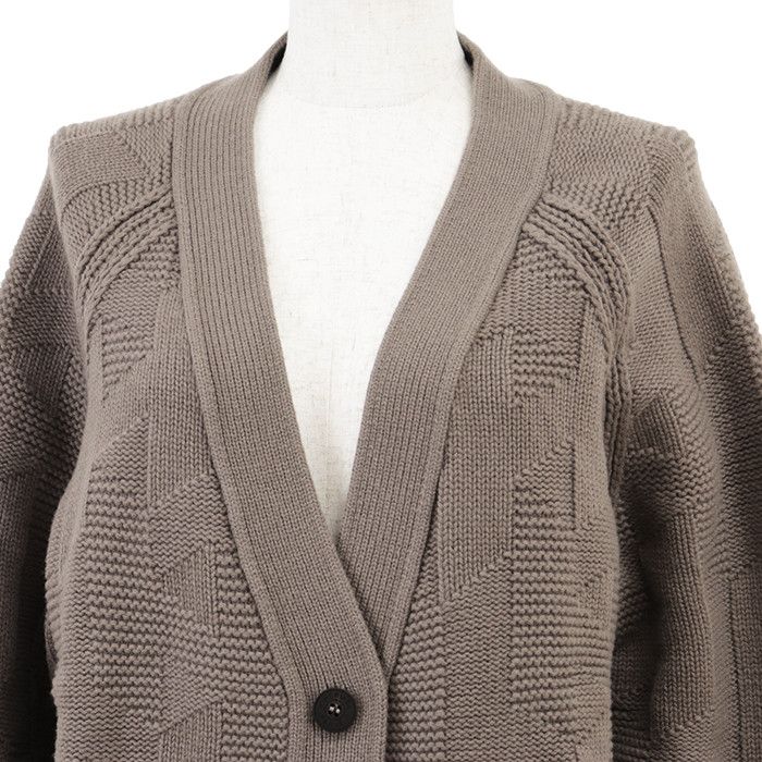 Hermes Hermes Hermès Virgin Wool Knit Cardigan Textile Tops DUTY FREE for USA Size ONE SIZE - 2 Thumbnail