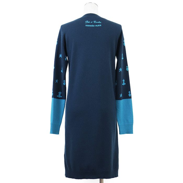 Hermes Hermes Hermès Poste et Cavalerie36 100% Cashmere Dress Textile Dresses DUTY FREE for USA Size ONE SIZE - 5 Thumbnail