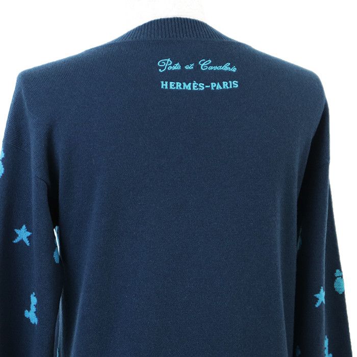 Hermes Hermes Hermès Poste et Cavalerie36 100% Cashmere Dress Textile Dresses DUTY FREE for USA Size ONE SIZE - 7 Thumbnail