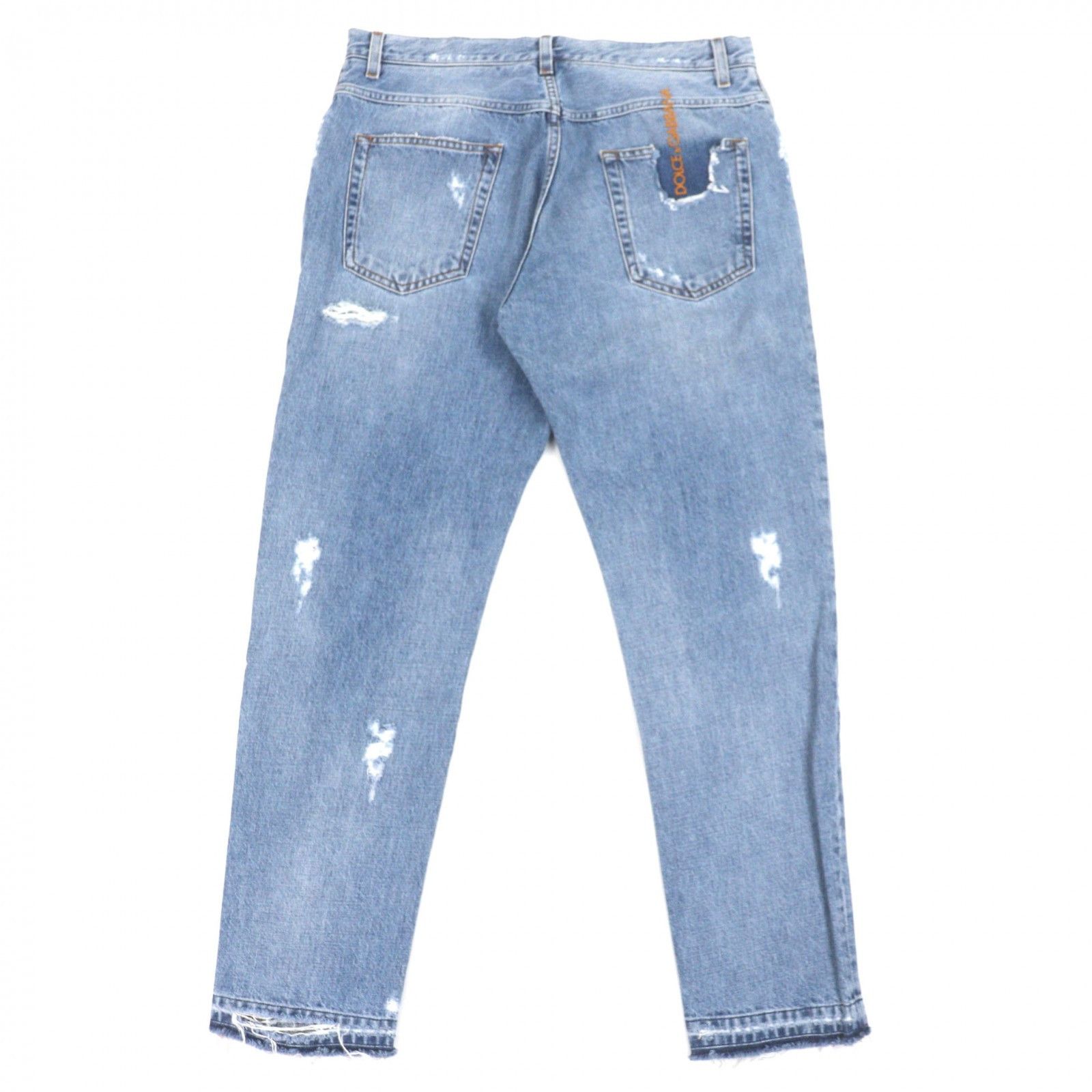 Dolce & Gabbana Dolce & Gabbana Dolce&Gabbana Denim Cotton Pants Textile Jeans J301AD DUTY FREE for USA Size ONE SIZE - 2 Thumbnail