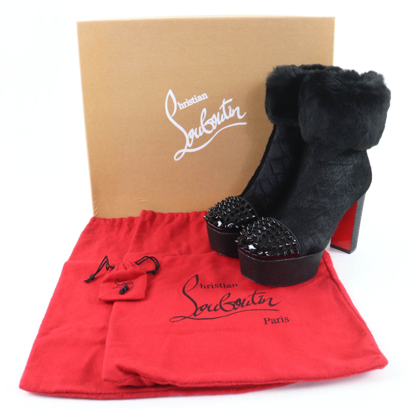 Christian Louboutin Christian Louboutin Christian Louboutin BENICHOCHOTTE 110 Patent Leather Short Boots Leather Shoes BENICHOCHOTTE110 DUTY FREE for USA Size ONE SIZE - 2 Thumbnail