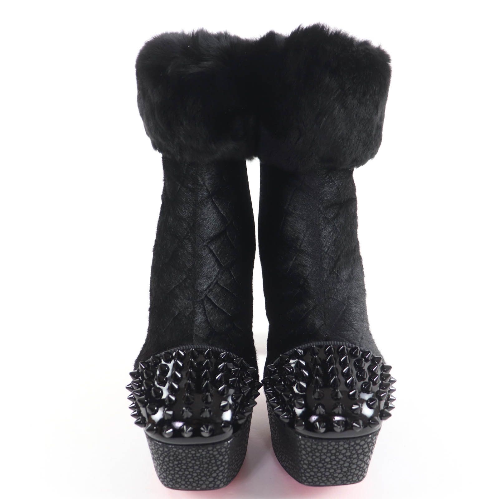 Christian Louboutin Christian Louboutin Christian Louboutin BENICHOCHOTTE 110 Patent Leather Short Boots Leather Shoes BENICHOCHOTTE110 DUTY FREE for USA Size ONE SIZE - 4 Thumbnail