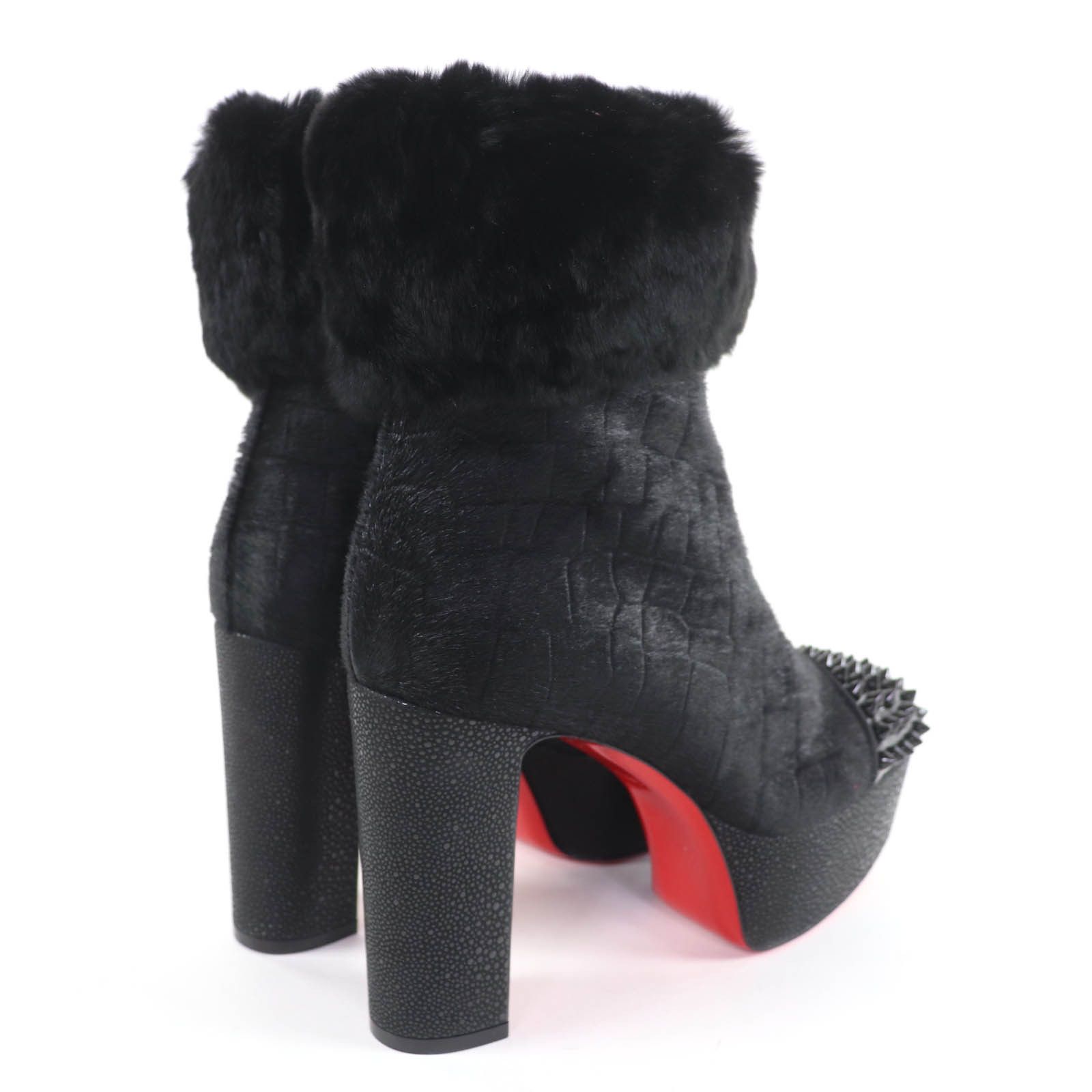 Christian Louboutin Christian Louboutin Christian Louboutin BENICHOCHOTTE 110 Patent Leather Short Boots Leather Shoes BENICHOCHOTTE110 DUTY FREE for USA Size ONE SIZE - 3 Thumbnail