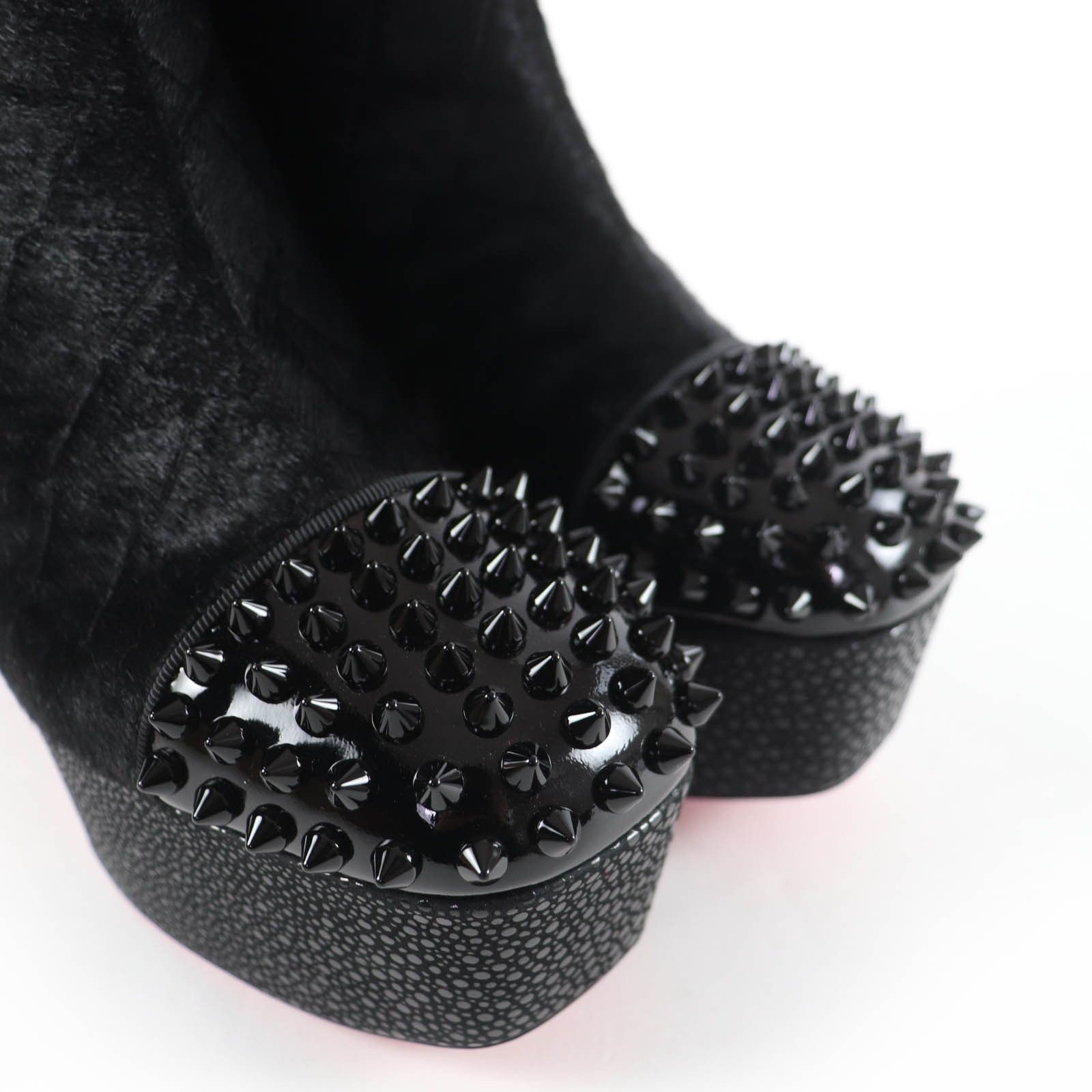 Christian Louboutin Christian Louboutin Christian Louboutin BENICHOCHOTTE 110 Patent Leather Short Boots Leather Shoes BENICHOCHOTTE110 DUTY FREE for USA Size ONE SIZE - 8 Thumbnail