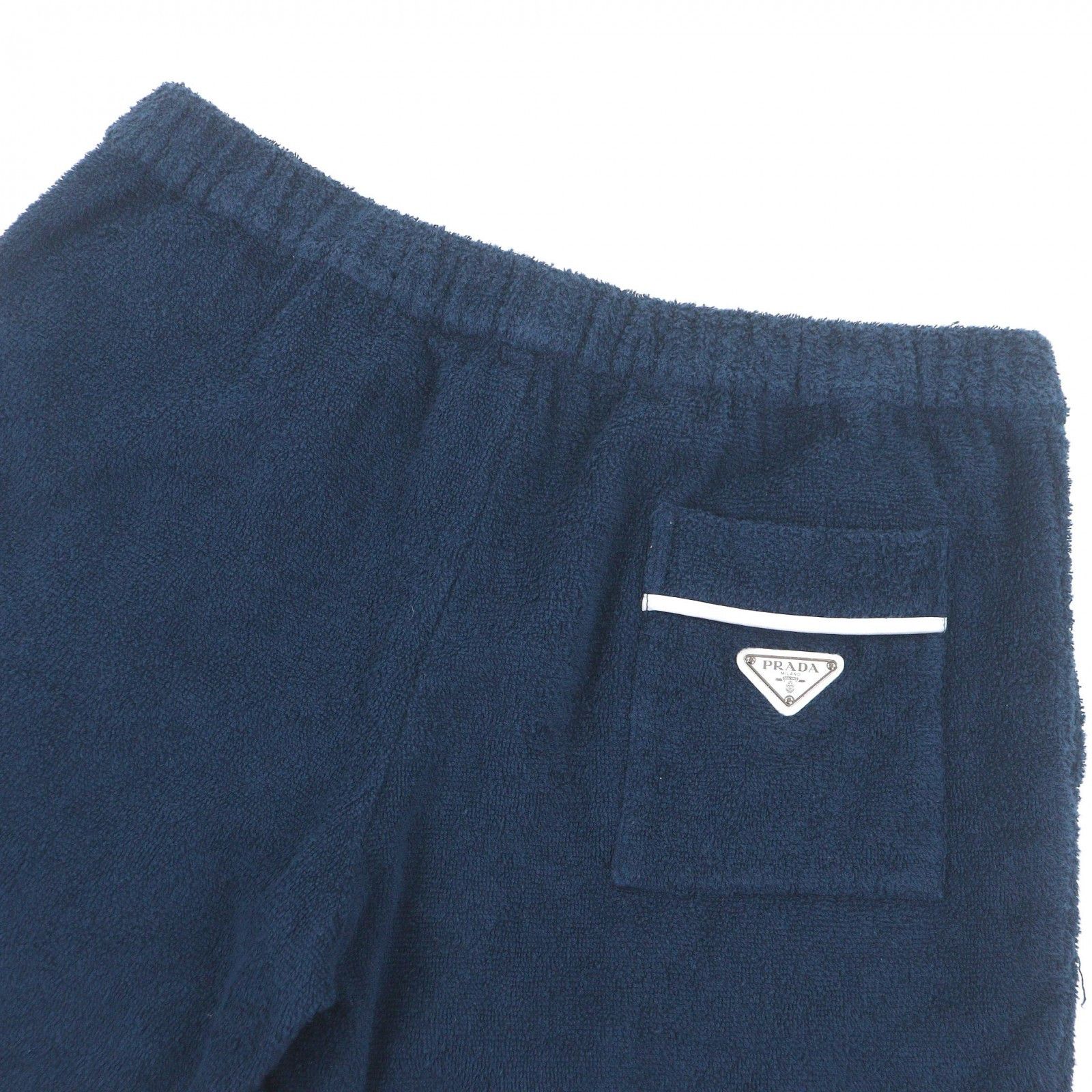 Prada Prada Prada Triangle logo Cotton Shorts Textile Shorts DUTY FREE for USA Size ONE SIZE - 4 Thumbnail