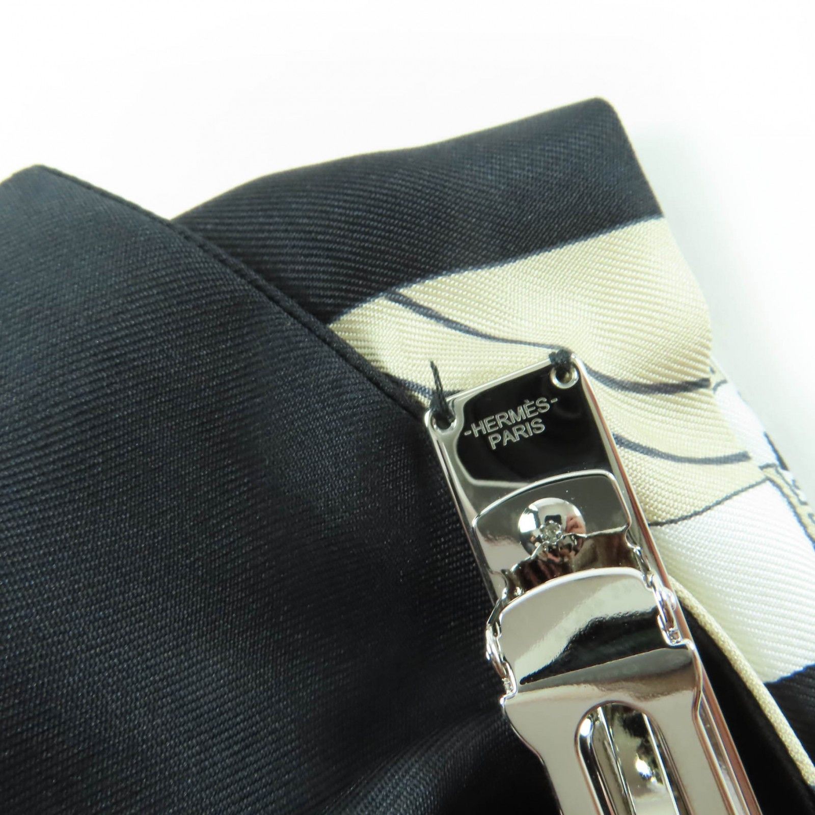 Hermes Hermes Hermès Grenelle Exlibris Valletta Silk Barrette Textile Other DUTY FREE for USA Size ONE SIZE - 5 Thumbnail