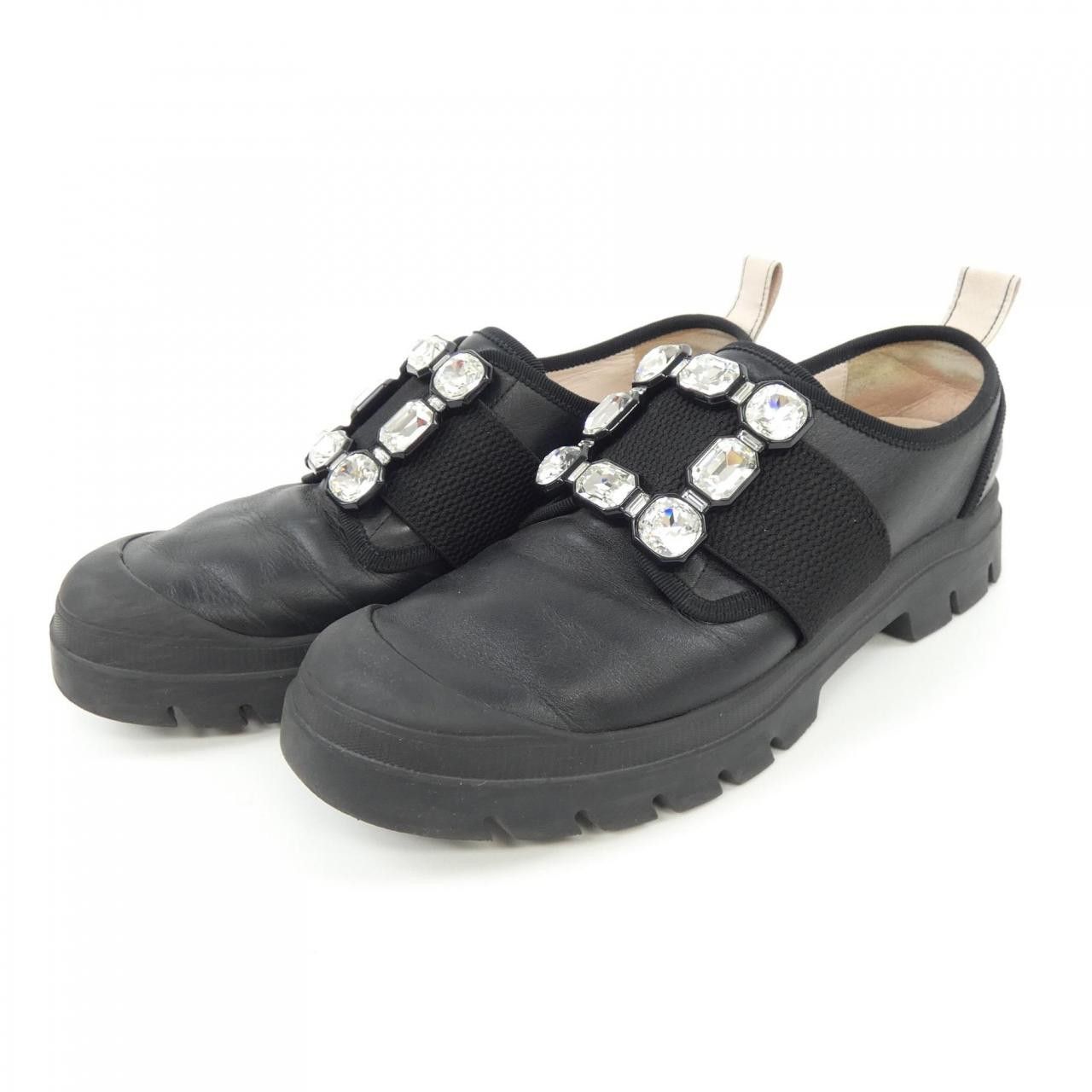Roger Vivier Roger Vivier Roger Vivier Walky Viv Strass Buckle Leather Sneakers Leather Shoes DUTY FREE for USA Size ONE SIZE - 3 Thumbnail