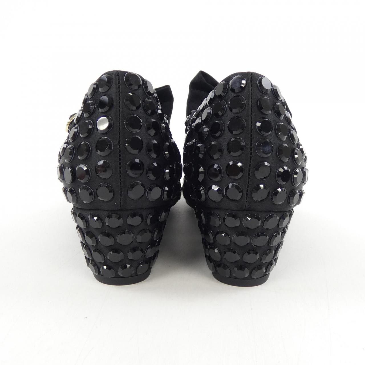 Chanel Chanel Chanel Mary Janes Satin Strass & Grosgrain Shoes Textile Shoes G45749B17097 DUTY FREE for USA Size ONE SIZE - 5 Thumbnail