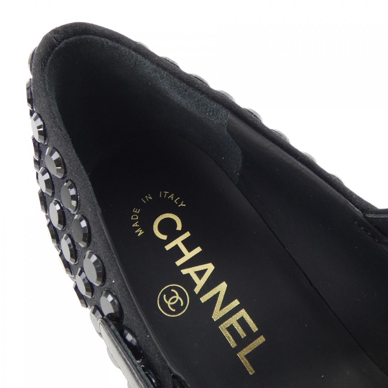 Chanel Chanel Chanel Mary Janes Satin Strass & Grosgrain Shoes Textile Shoes G45749B17097 DUTY FREE for USA Size ONE SIZE - 6 Thumbnail
