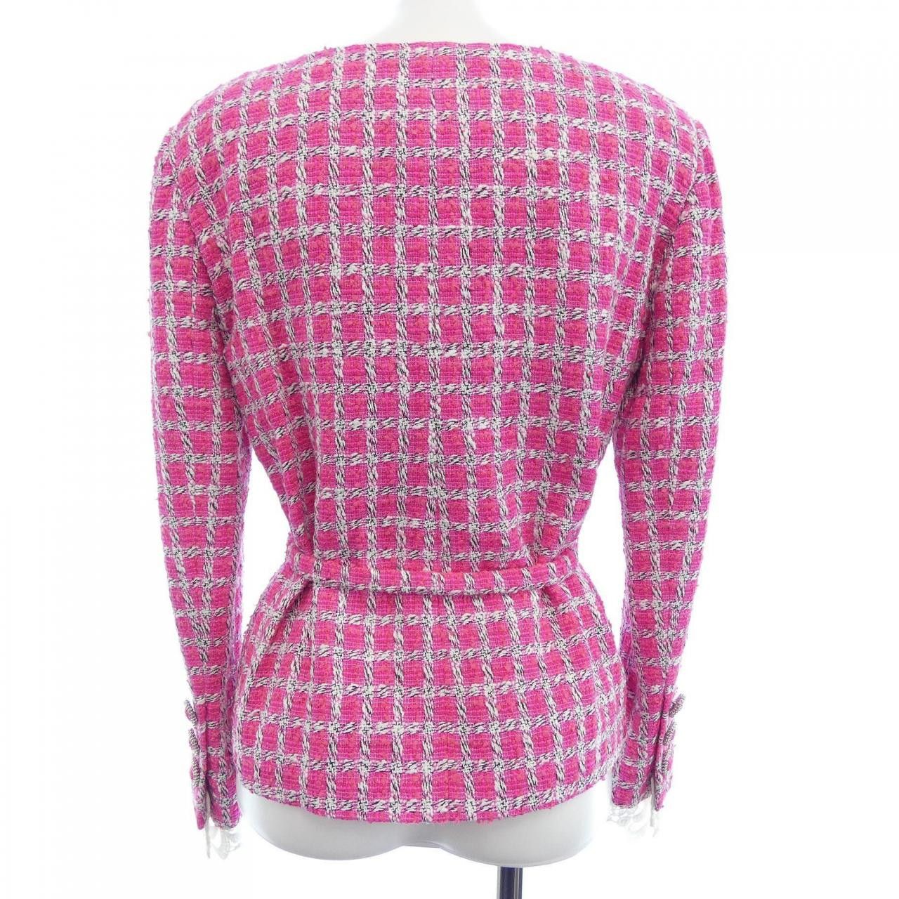 Chanel Chanel Chanel Collarless Jacket Textile Outerwear P49012V35896 14S DUTY FREE for USA Size ONE SIZE - 2 Thumbnail