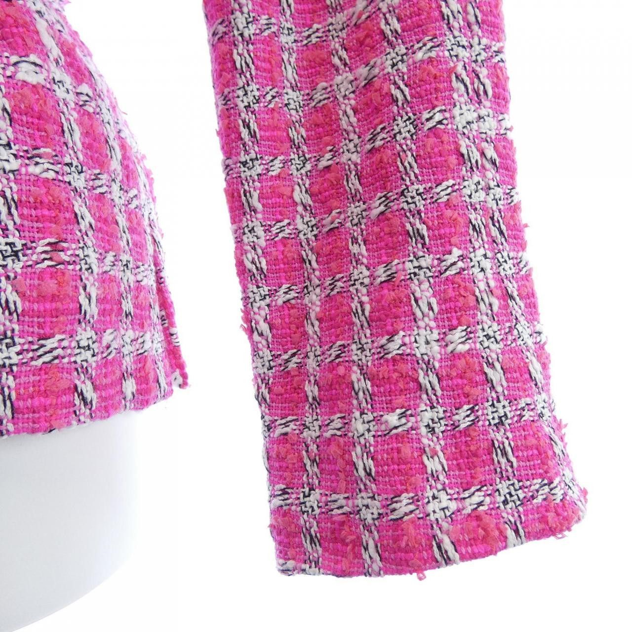 Chanel Chanel Chanel Collarless Jacket Textile Outerwear P49012V35896 14S DUTY FREE for USA Size ONE SIZE - 8 Thumbnail