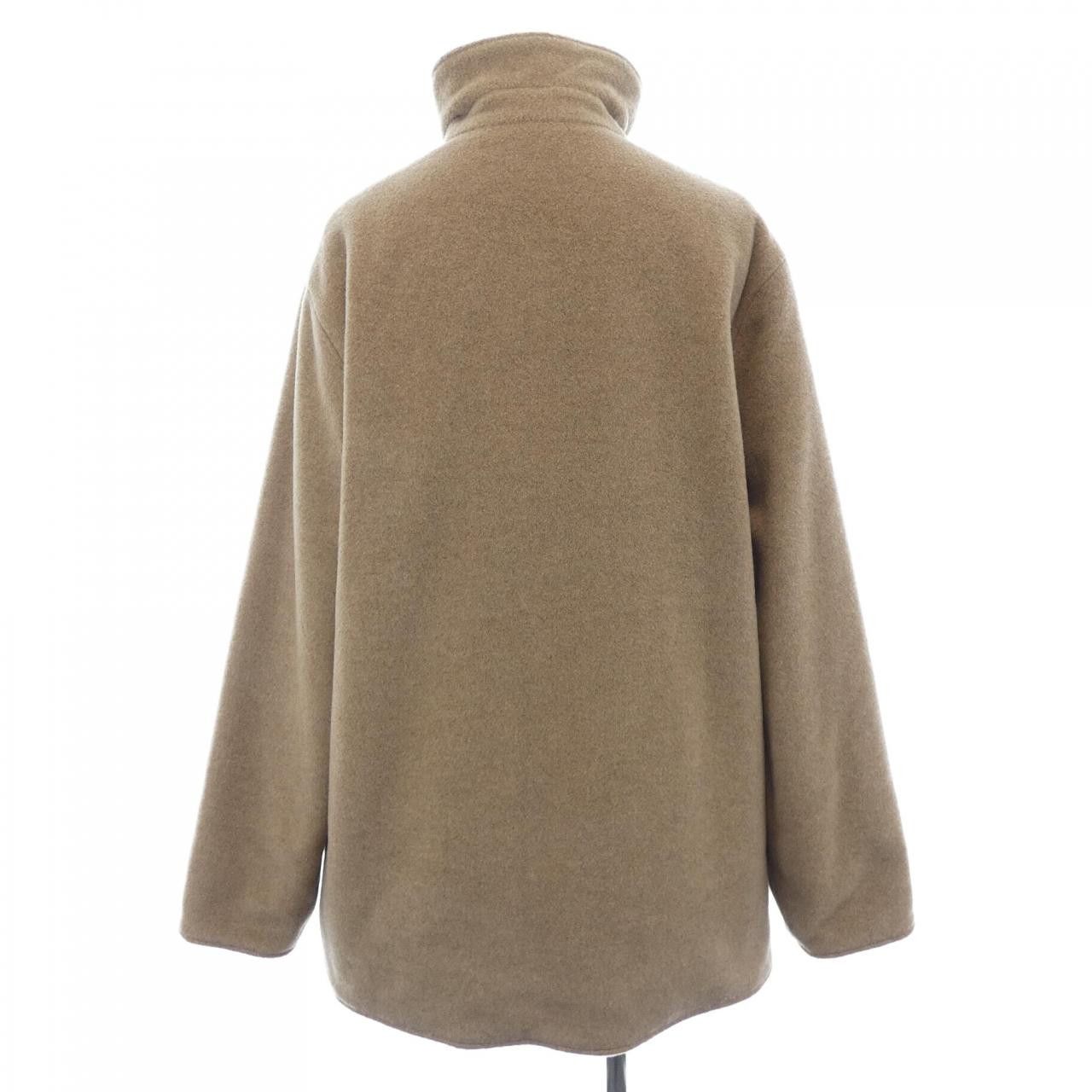 Hermes Hermes Hermès CHEVAL Twillene Silk Cashmere Polyester Coat Textile Outerwear DUTY FREE for USA Size ONE SIZE - 2 Thumbnail