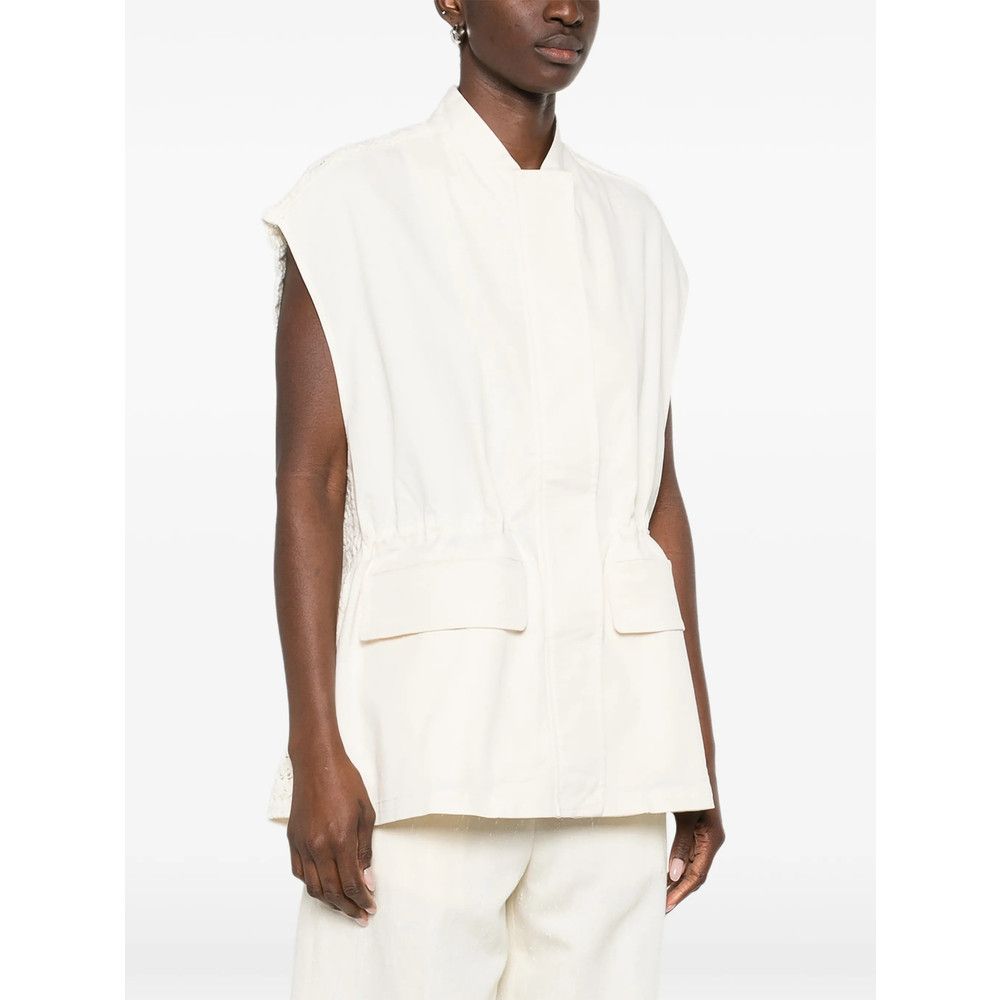 Fabiana Filippi Fabiana Filippi NEUTRALS Jackets - Waistcoat & Gilets Size M / US 6-8 / IT 42-44 - 4 Thumbnail