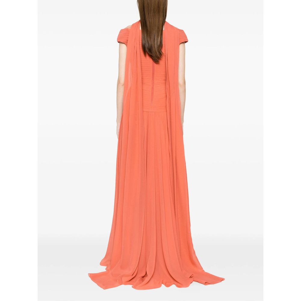 Elie Saab Elie Saab ORANGE Dresses - Evening Dresses Size S / US 4 / IT 40 - 4 Thumbnail