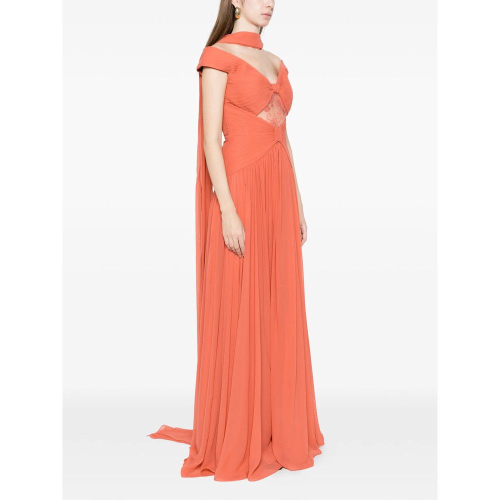 Elie Saab Elie Saab ORANGE Dresses - Evening Dresses Size S / US 4 / IT 40 - 3 Thumbnail