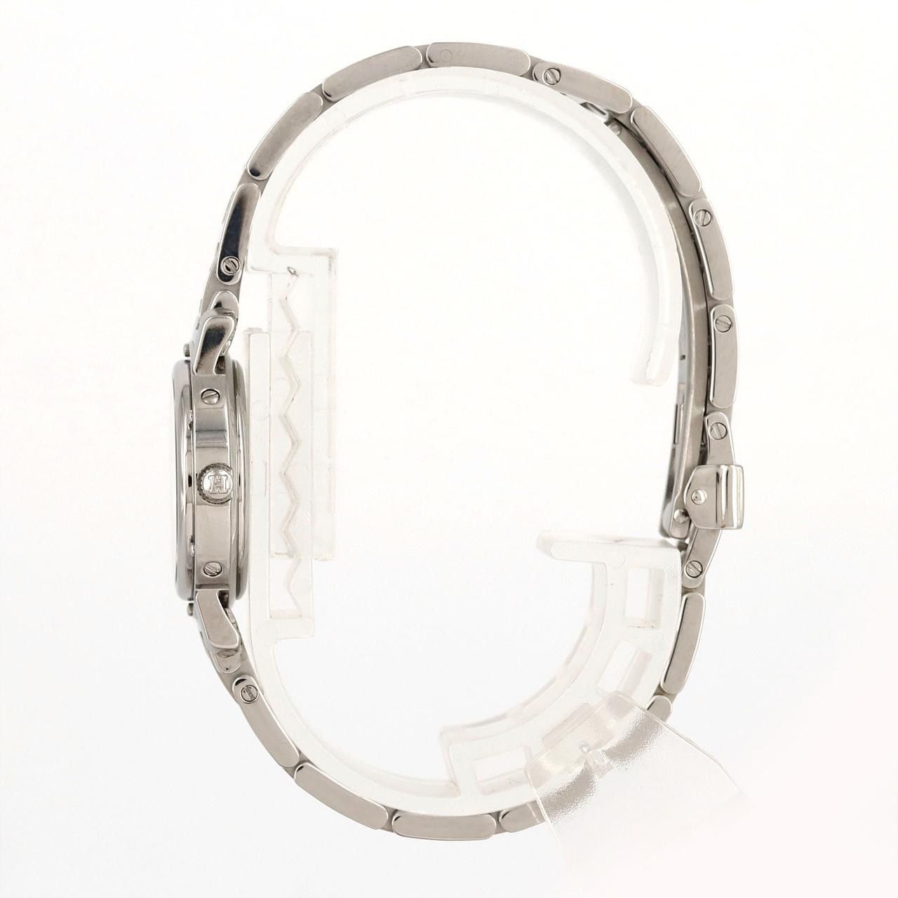 Hermes Hermès Clipper Stainless Steel Metal Quartz CL4.210 DUTY FREE for USA