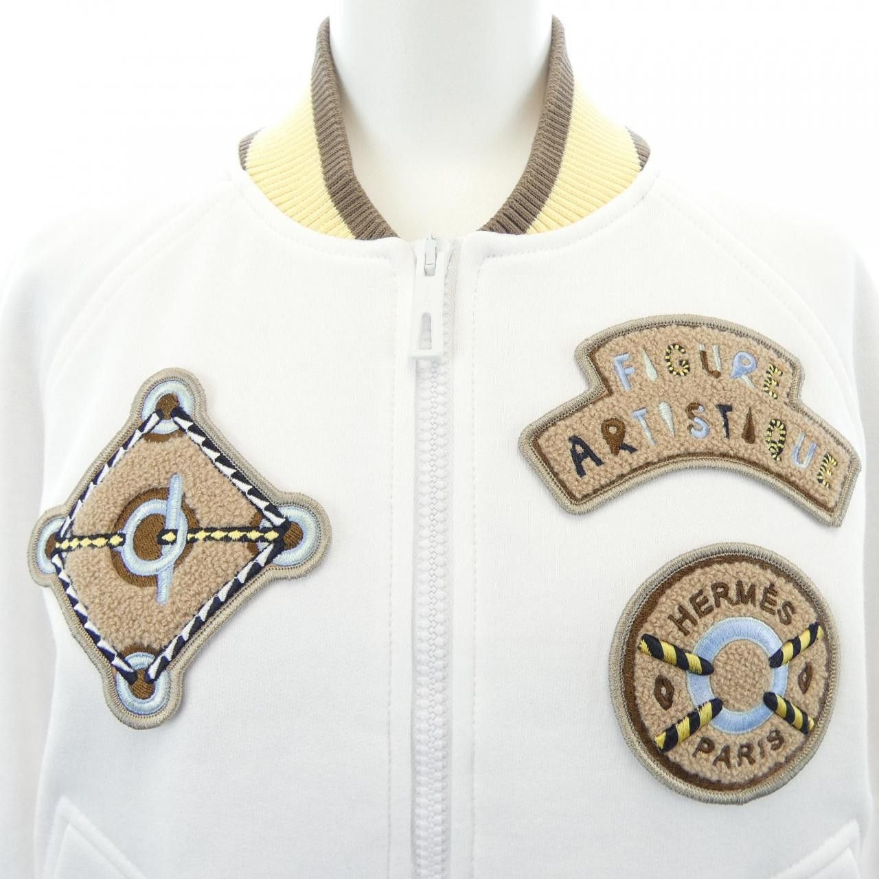 Hermes Hermes Hermès FIGURE ARTISTIQUE VARSITY EMBROIDE34 Jacket Textile Outerwear DUTY FREE for USA Size ONE SIZE - 5 Thumbnail