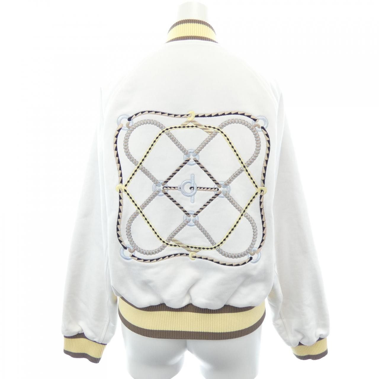 Hermes Hermes Hermès FIGURE ARTISTIQUE VARSITY EMBROIDE34 Jacket Textile Outerwear DUTY FREE for USA Size ONE SIZE - 2 Thumbnail