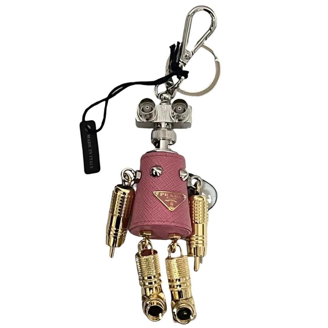 Prada Prada Prada Robot Leather Metal Keychain Charm Leather Charm DUTY FREE for USA Size ONE SIZE - 2 Thumbnail