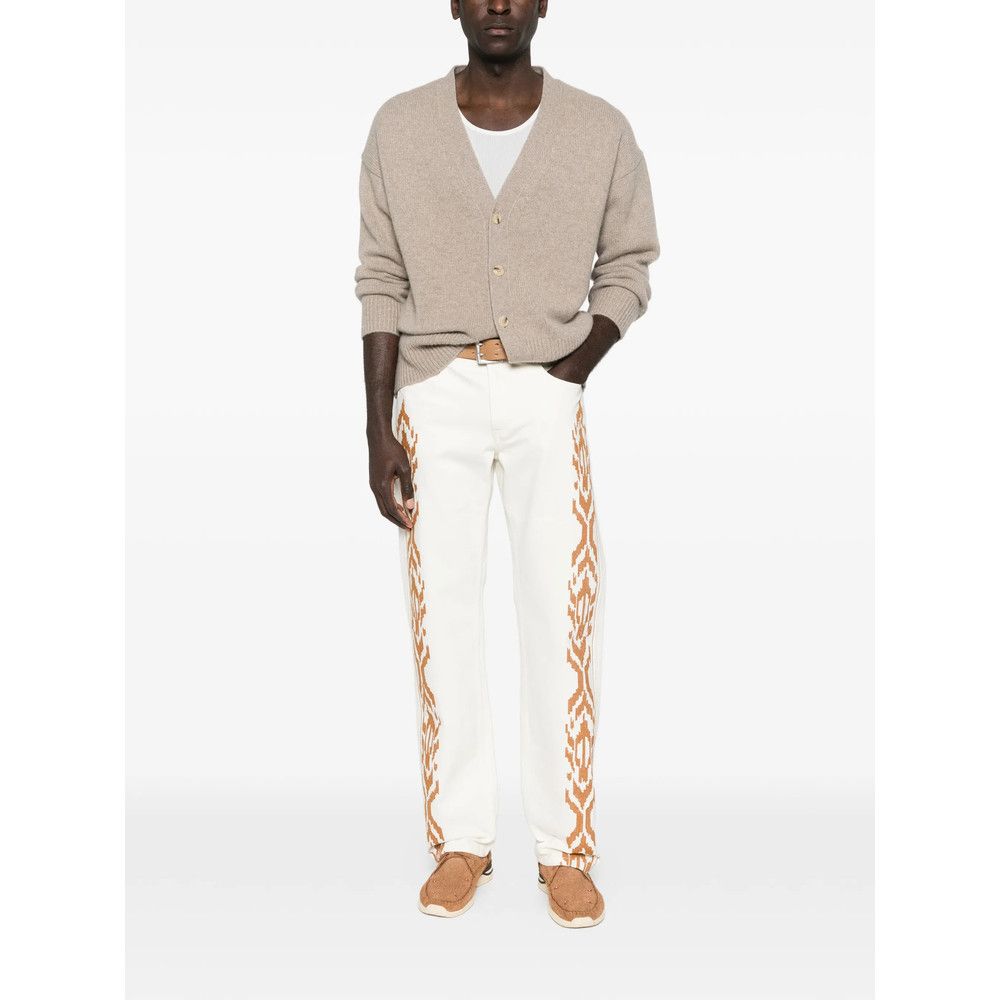 Isabel Marant Isabel Marant NEUTRALS Denim - Regular & Straight-Leg Jeans Size US 33 - 2 Thumbnail