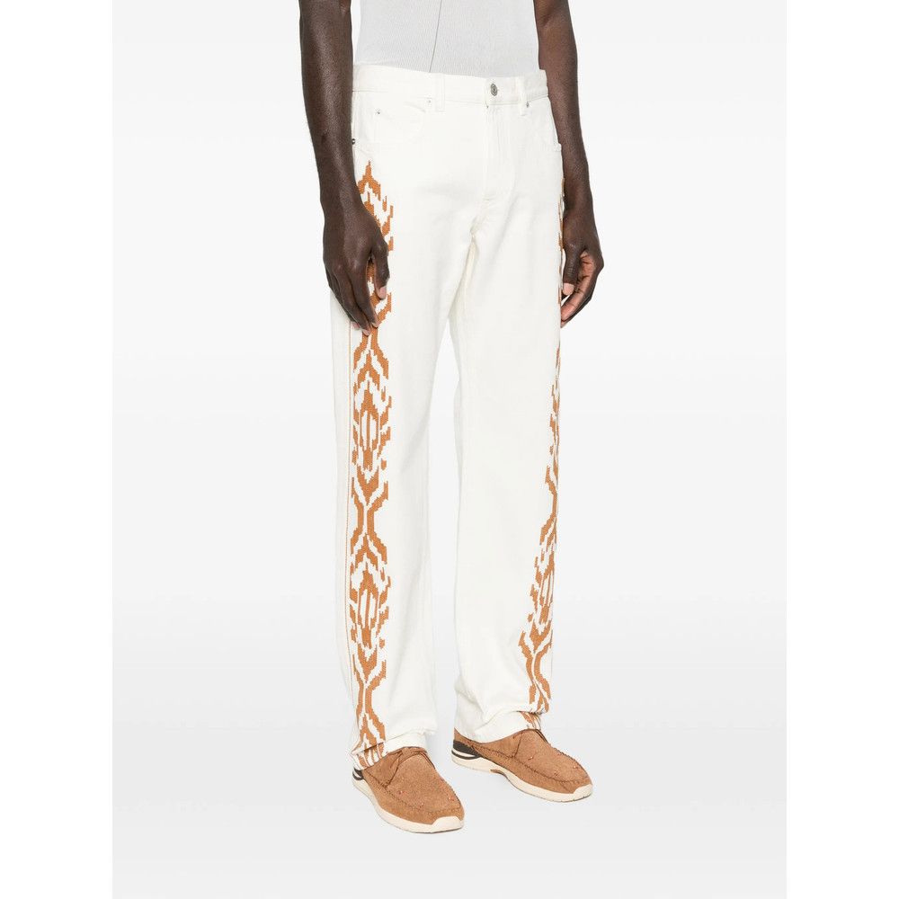 Isabel Marant Isabel Marant NEUTRALS Denim - Regular & Straight-Leg Jeans Size US 33 - 5 Thumbnail
