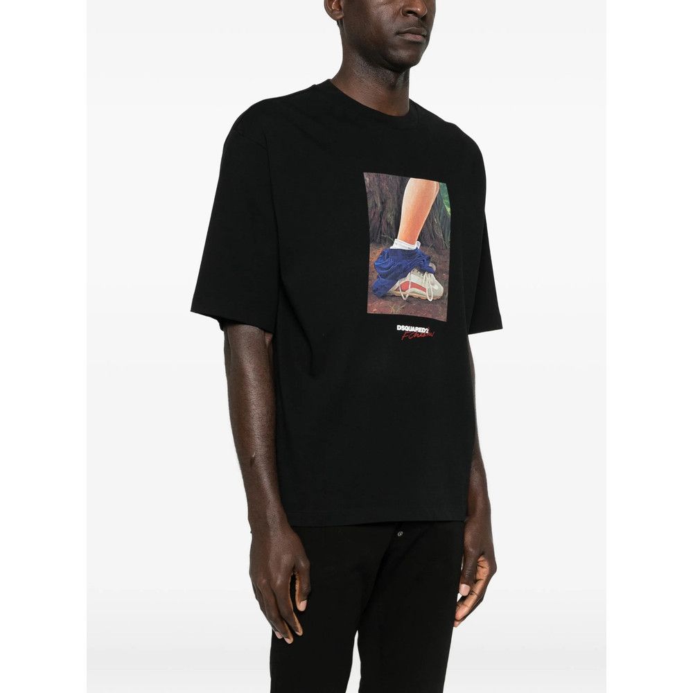 Dsquared2 Dsquared2 BLACK T-Shirts & Vests - T-Shirts Size US XXL / EU 58 / 5 - 2 Thumbnail