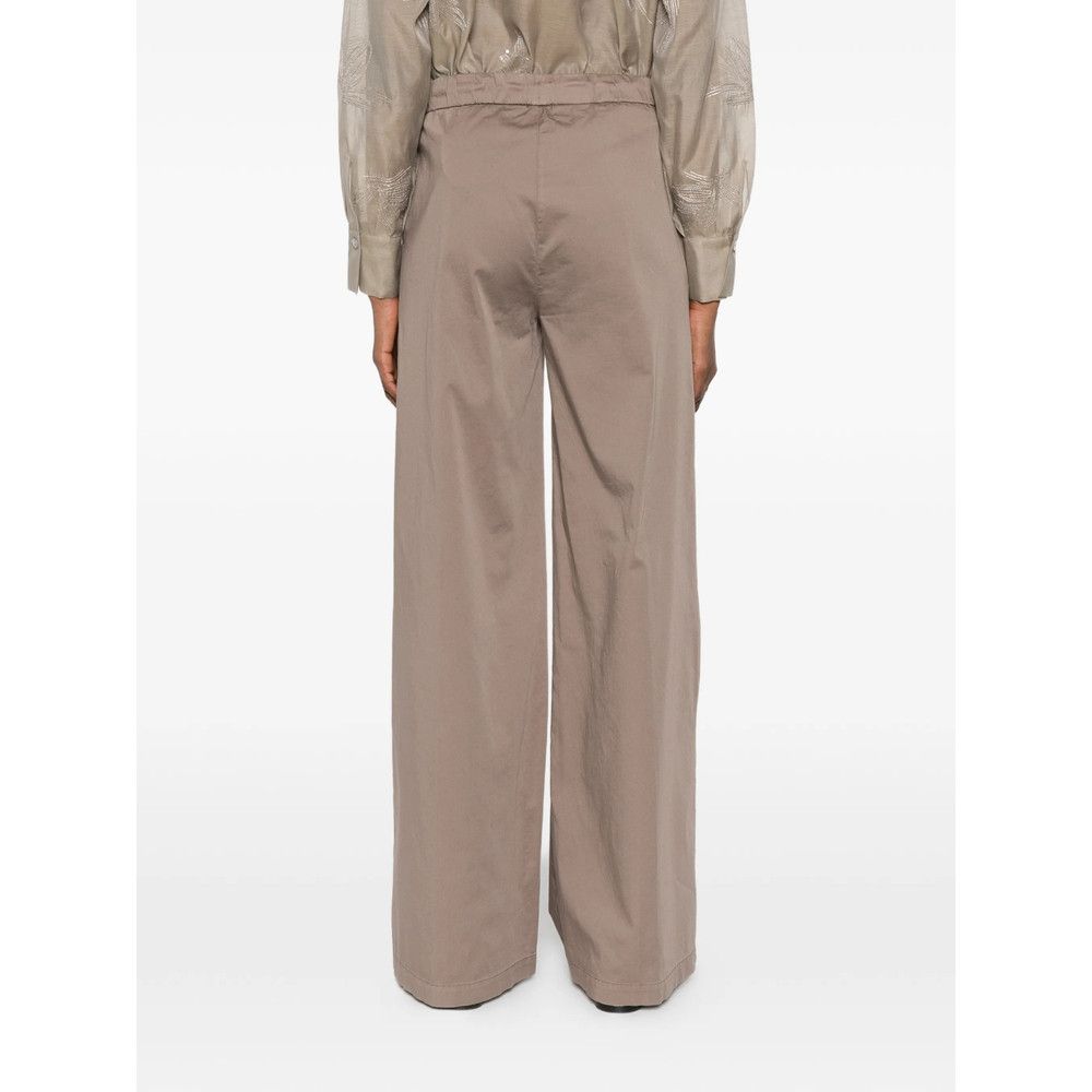Panicale Panicale BROWN Trousers - Palazzo Pants Size 30" / US 8 / IT 44 - 4 Thumbnail