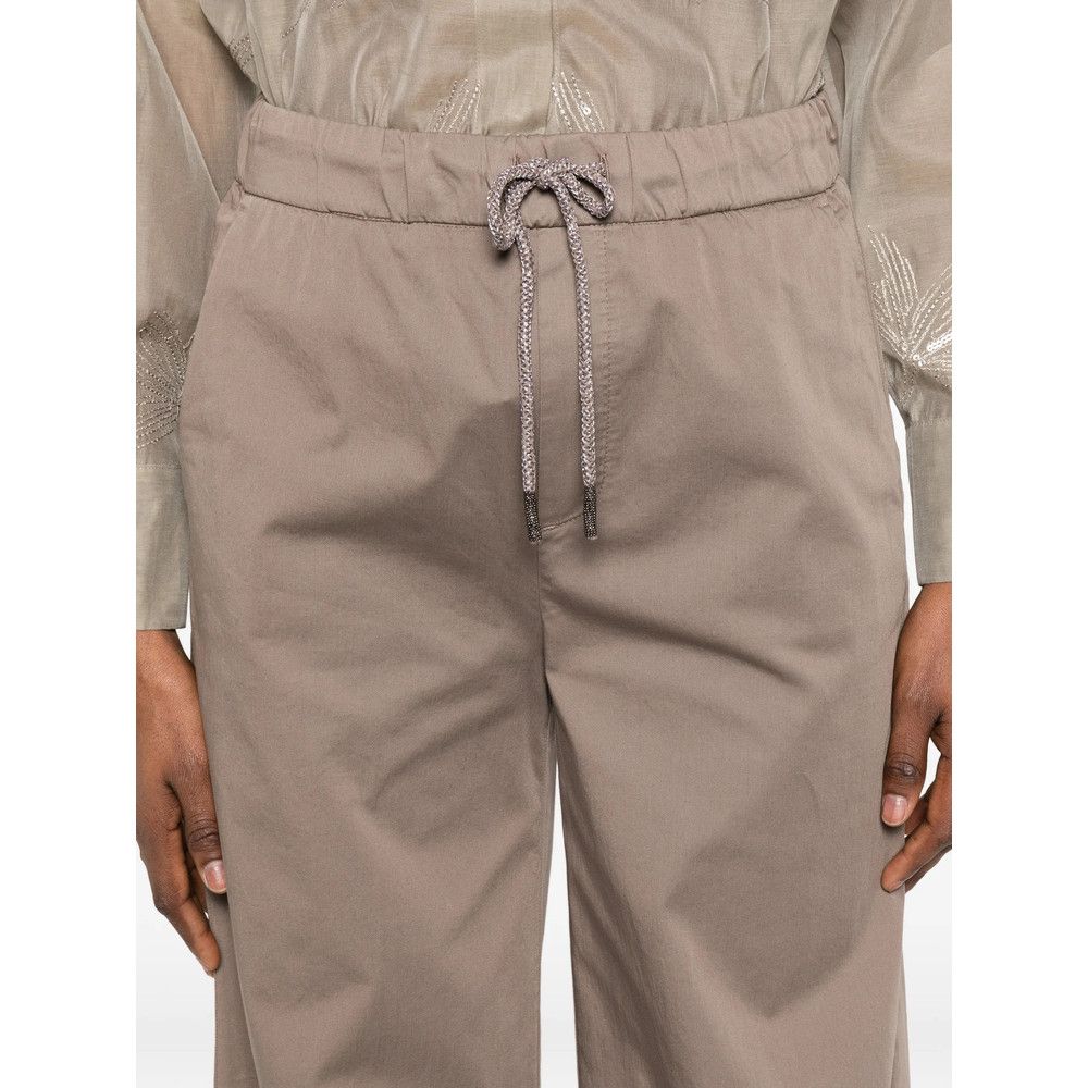 Panicale Panicale BROWN Trousers - Palazzo Pants Size 30" / US 8 / IT 44 - 3 Thumbnail
