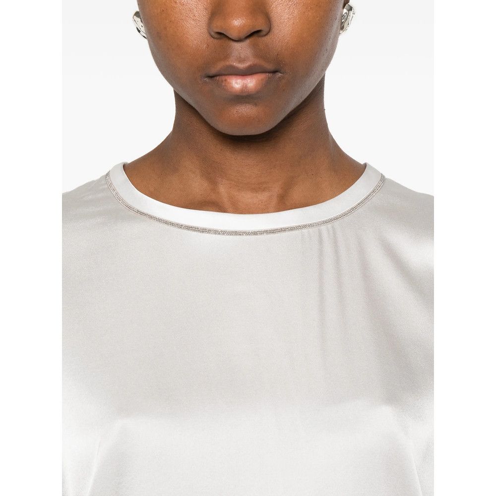 Panicale Panicale WHITE Tops - Blouses Size M / US 6-8 / IT 42-44 - 2 Thumbnail
