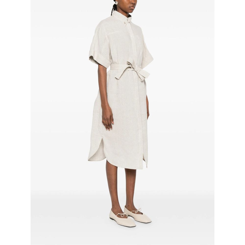 Panicale Panicale NEUTRALS Dresses - Day Dresses Size M / US 6-8 / IT 42-44 - 4 Thumbnail