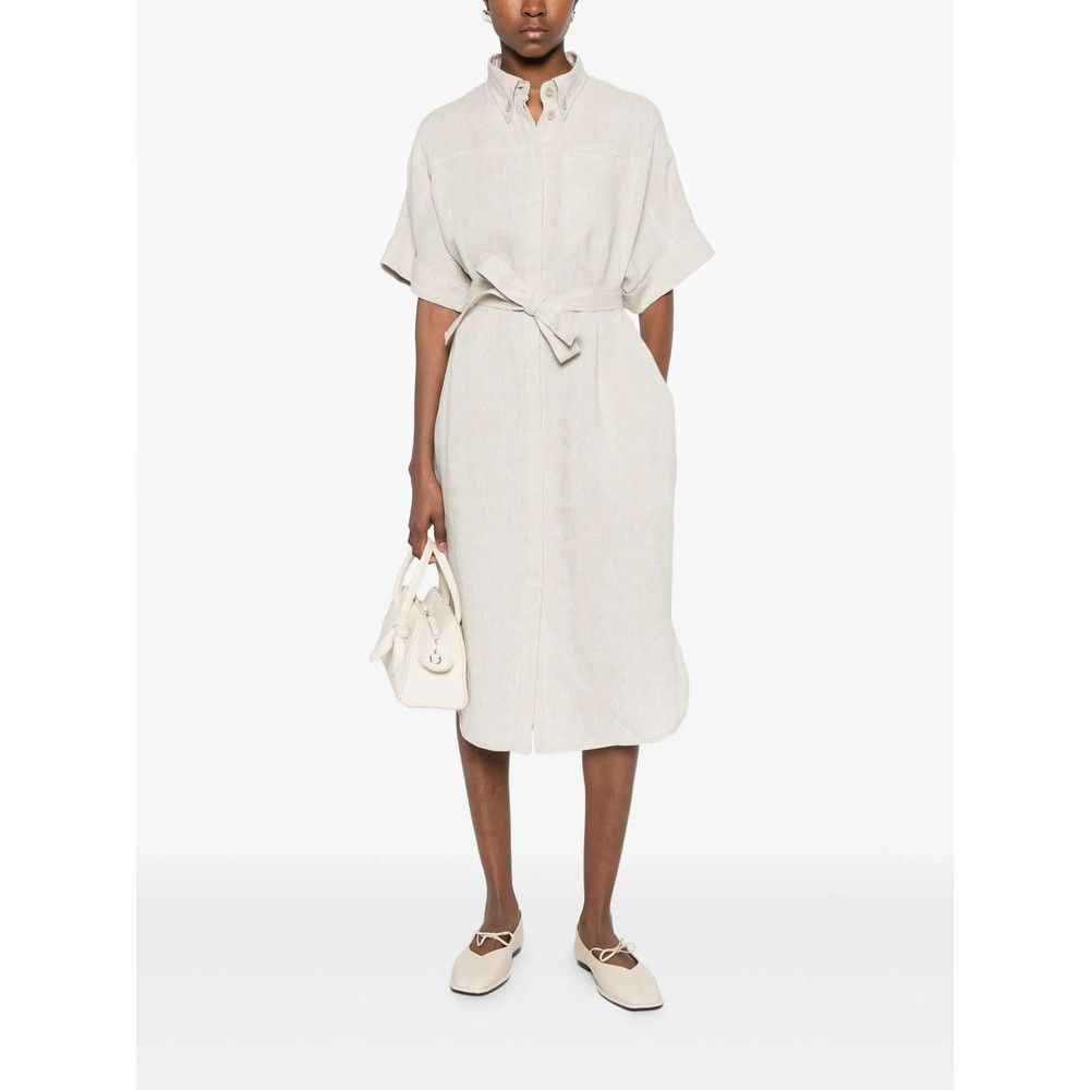 Panicale Panicale NEUTRALS Dresses - Day Dresses Size M / US 6-8 / IT 42-44 - 5 Thumbnail