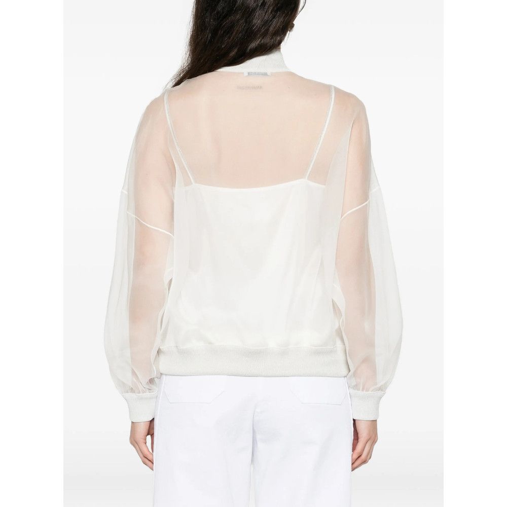 Panicale Panicale WHITE Jackets - Bomber Jackets Size M / US 6-8 / IT 42-44 - 2 Thumbnail