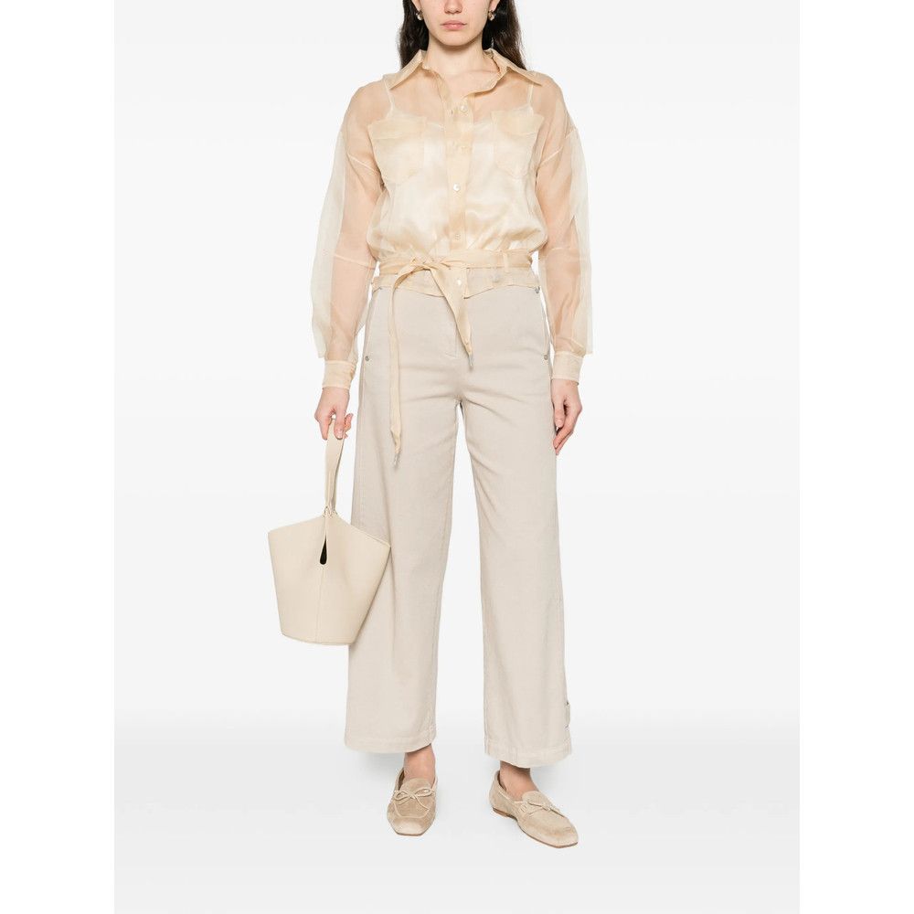 Panicale Panicale NEUTRALS Tops - Shirts Size S / US 4 / IT 40 - 4 Thumbnail