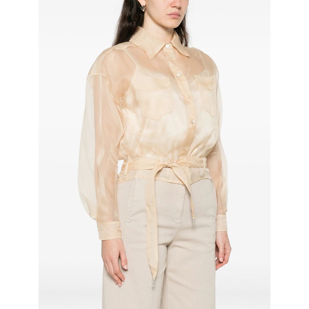 Panicale Panicale NEUTRALS Tops - Shirts Size S / US 4 / IT 40 - 2 Thumbnail